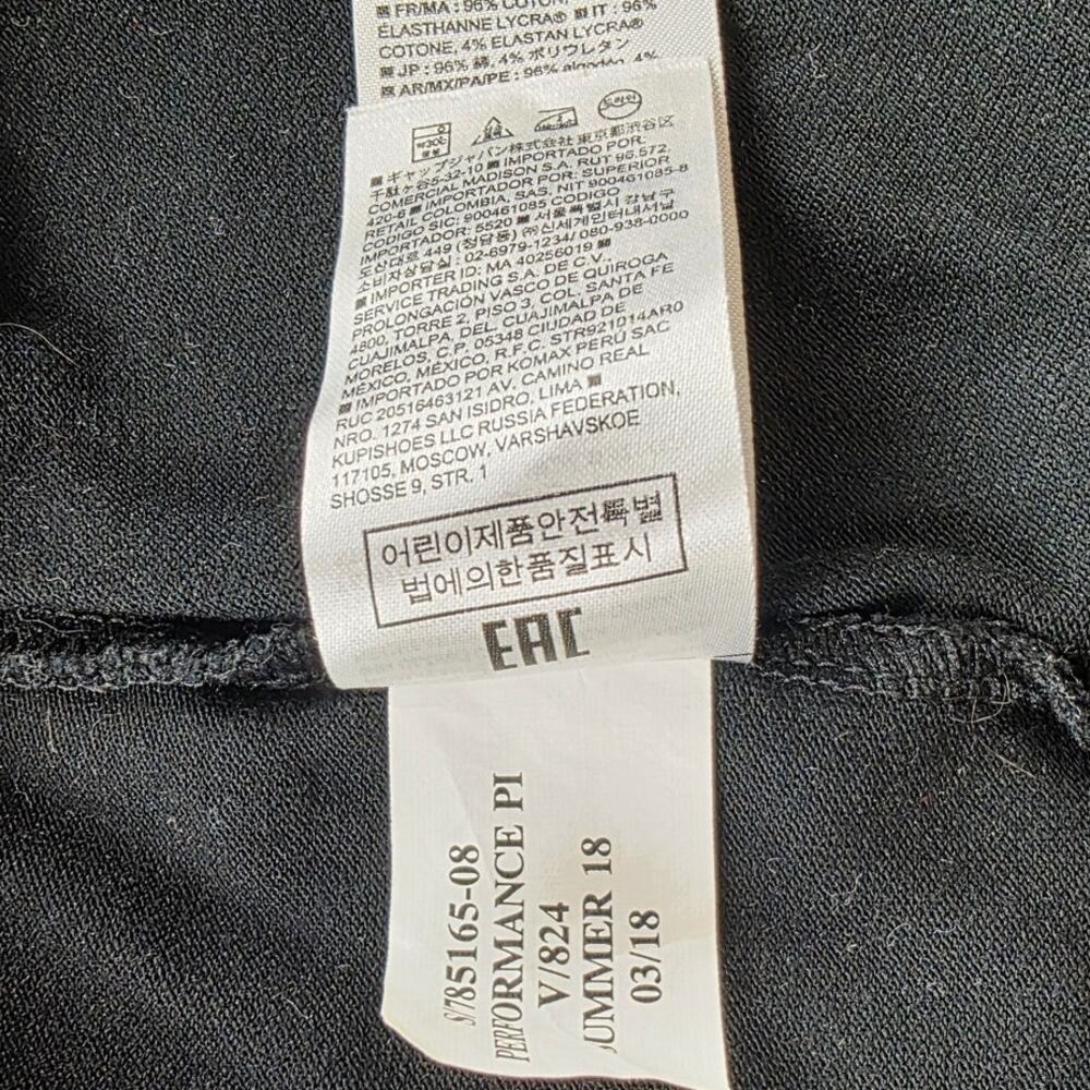 Banana Republic Performance Pique Polo Short Sleeve Black Size Medium - Picture 9 of 11